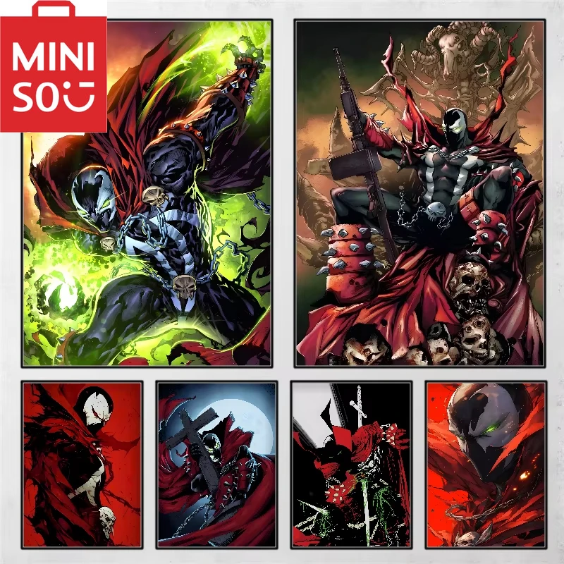 MINISO Oil Painting By Number Iconic Brand movies Spawn Home Decoration Wall Living Coffee House Bar Room Decor Best Gift Frameelss