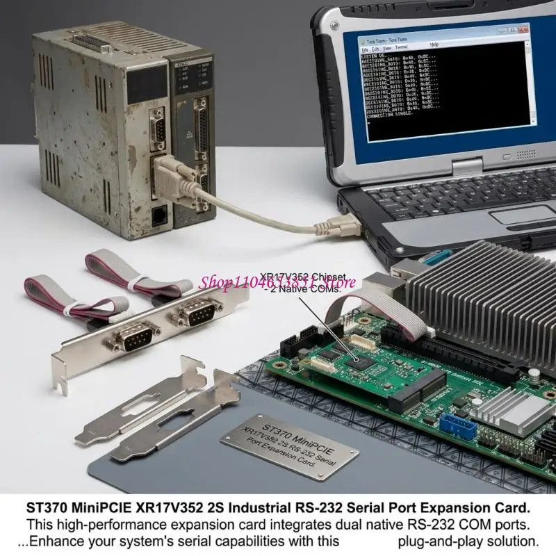 ST370 미니 PCIE 확장 카드 산업용 애플리케이션의 추가 RS232 포트에 대한 간편한 설치