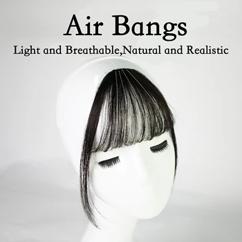 Fake Air Bangs Hair Styling Tools Hair Clip-In Extension Synthetic Hair Fake Fringe Natural False Hairpiece Women Clip In Bangs