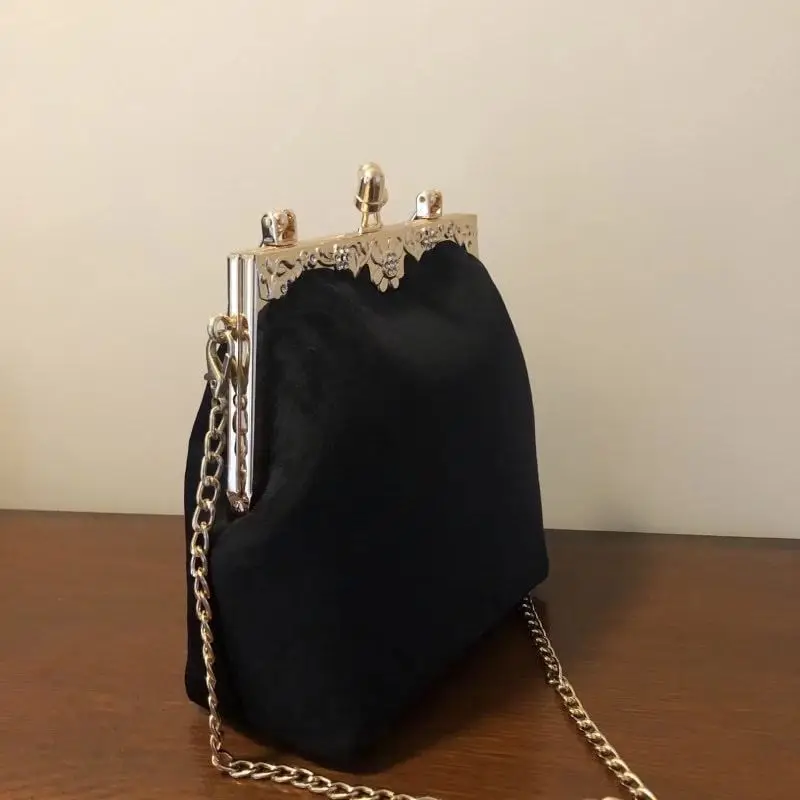 Hollow Flowers Lock Bags Handmade Vintage Women Bag Tote Women's Handbags Purses Chic Lady Chain Women Shooulder Crossbody Bag