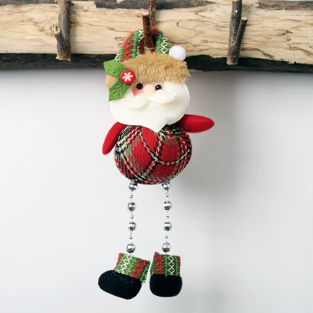 Cute Christmas Dolls Santa Claus Snowman Elk Noel Christmas Tree Decoration for Home Xmas Navidad Kids Gift New Year