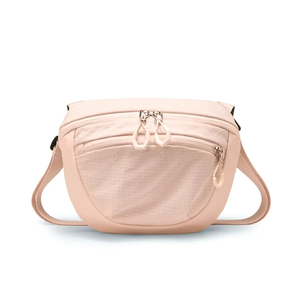 Damen-Hüfttasche, einfarbig, Outdoor-Gürteltasche mit Handytasche, leicht, zum Laufen, Wandern, Umhängetasche für Camping – Detail 6