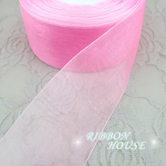 Organza 리본 도매 선물 포장 장식, 크리스마스 리본, 40mm
