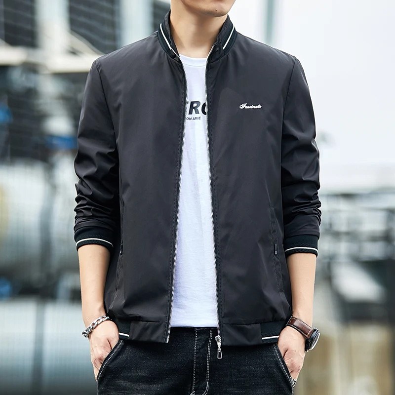 

Men's Thin Casual Jacket Soft Stand-up Collar Versatile Korean Version Of Lightweight Daily Commuter Jacket