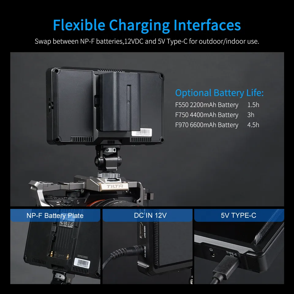 FEELWORLD FW568 PRO 6インチ 1200nit 軽量カメラフィールドDSLR