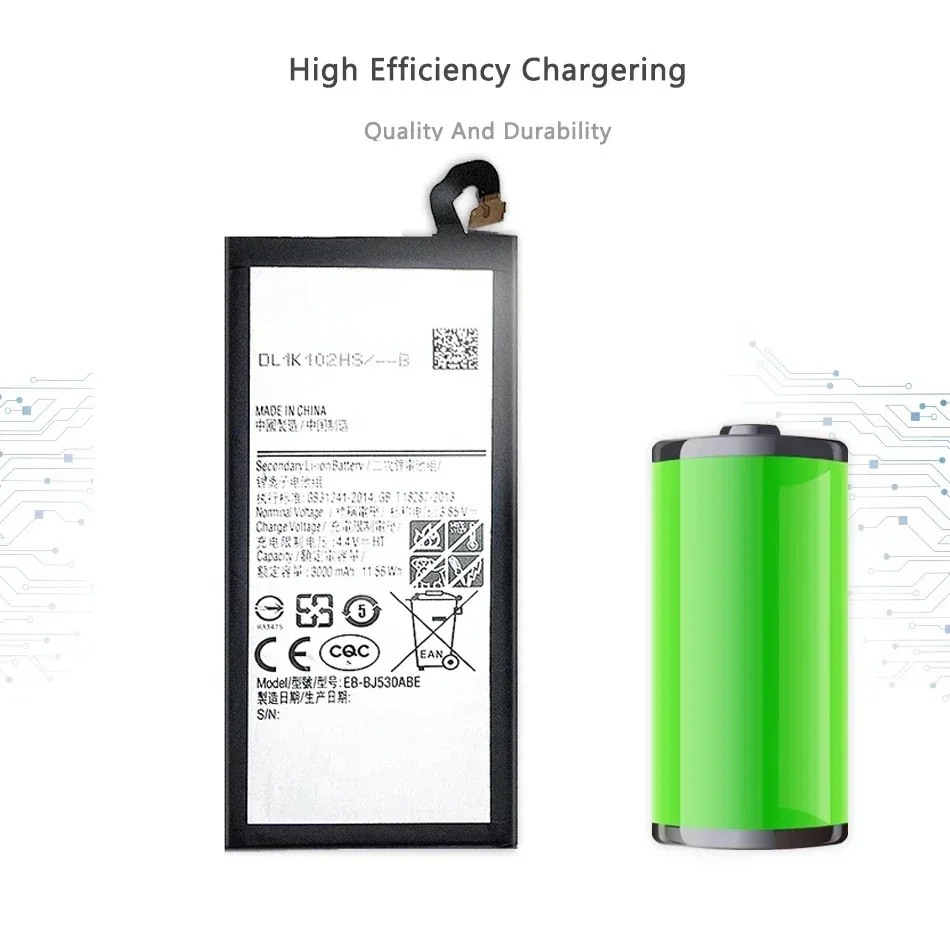 Batteria Ykaiserin Da 3000Mah Eb-Bj530Abe Per Samsung Galaxy J5 2017, Per Galaxy J5 Pro, Sm-J530F/Ds, Sm-J530K,J530L,J530S,J530Y/Ds