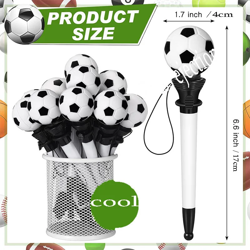 Monking Funny Pens Basketball Football Rugby Gel Ink Pens Jumping Design Decompression Pen for Birthday School Party Supplies gel pens,ballpoint pen,multifunction ballpoint pen,multifunctional pen,ball point pen,stress relief pen