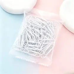 Vibrant Assorted Colored Paper Clips, 80 Pack - Reusable & Durable for Office and School Use (WHITE)