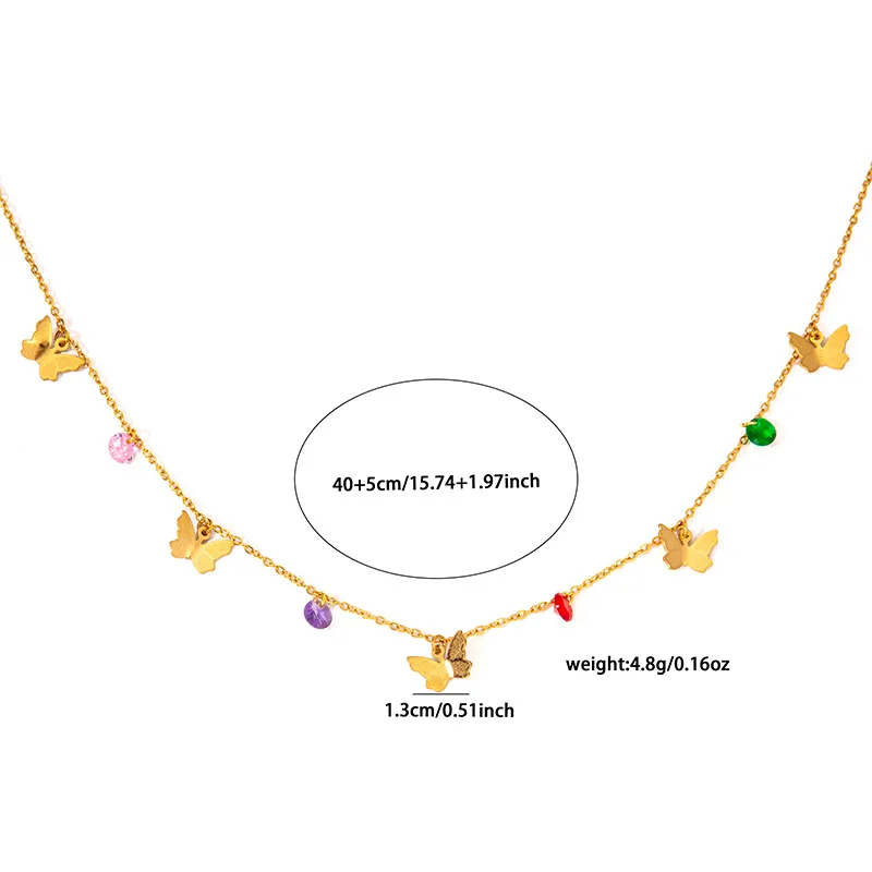 Bohemia Titanium Stainless Steel Moon Star Choker Necklace for Women Girls Original Design Link Chain Necklace 10