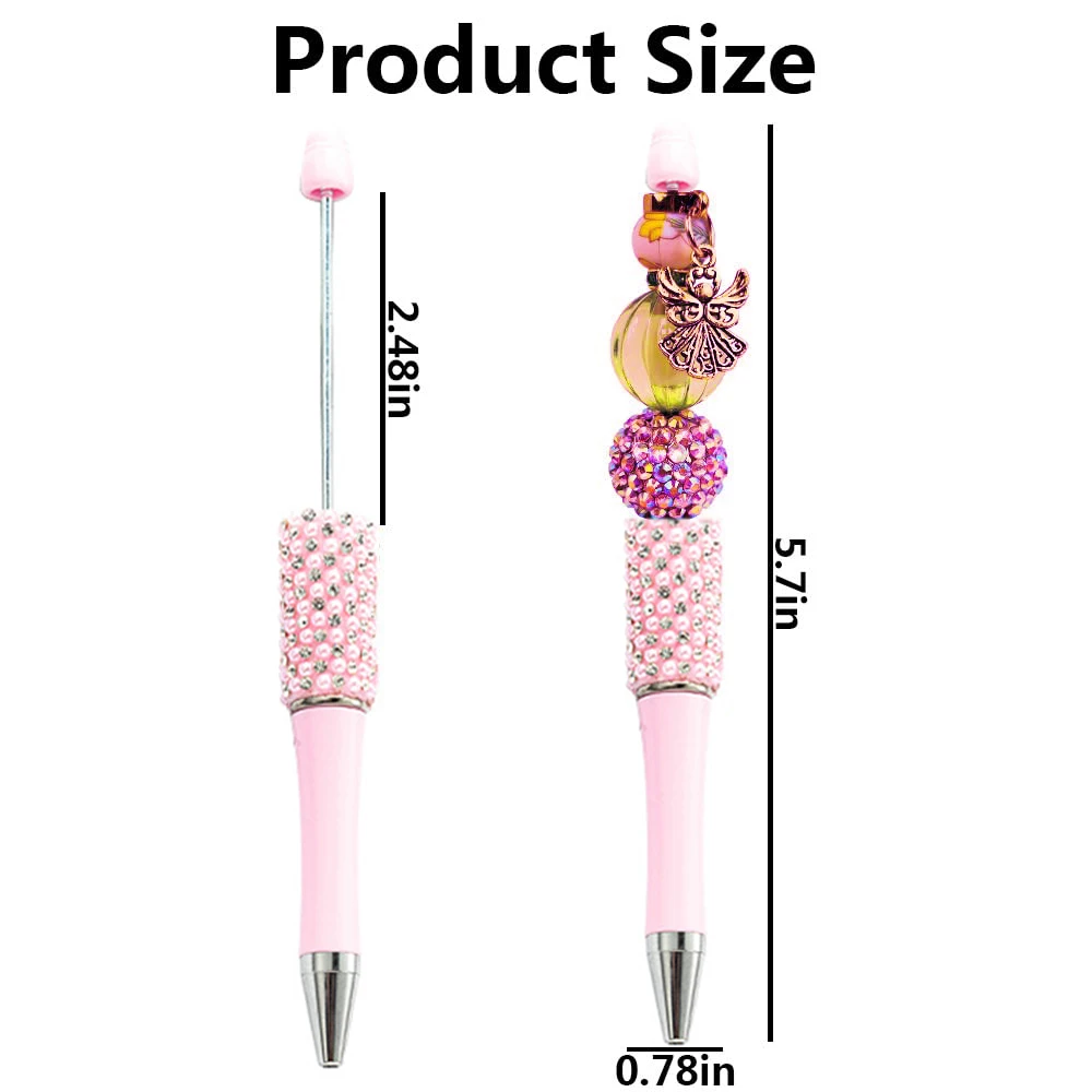 DIY 플라스틱 반짝이 비즈 볼 펜, 수제 스틱 다이아몬드 비즈 펜, 글쓰기용, 도매, 크리에이티브, 55 개
