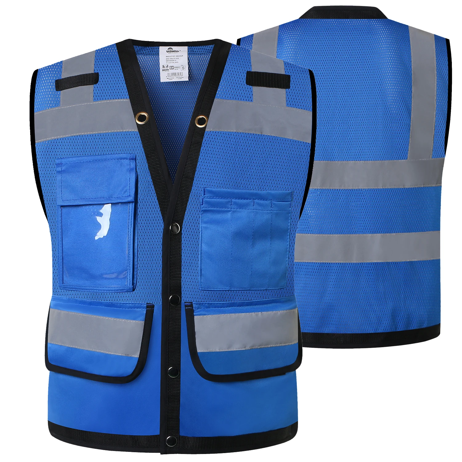 Hi Vis Safety Vest Reflective Surveryor Orange Mesh Safety vest Jacket High visibility work wear reflective vest safety vest high visibility vest