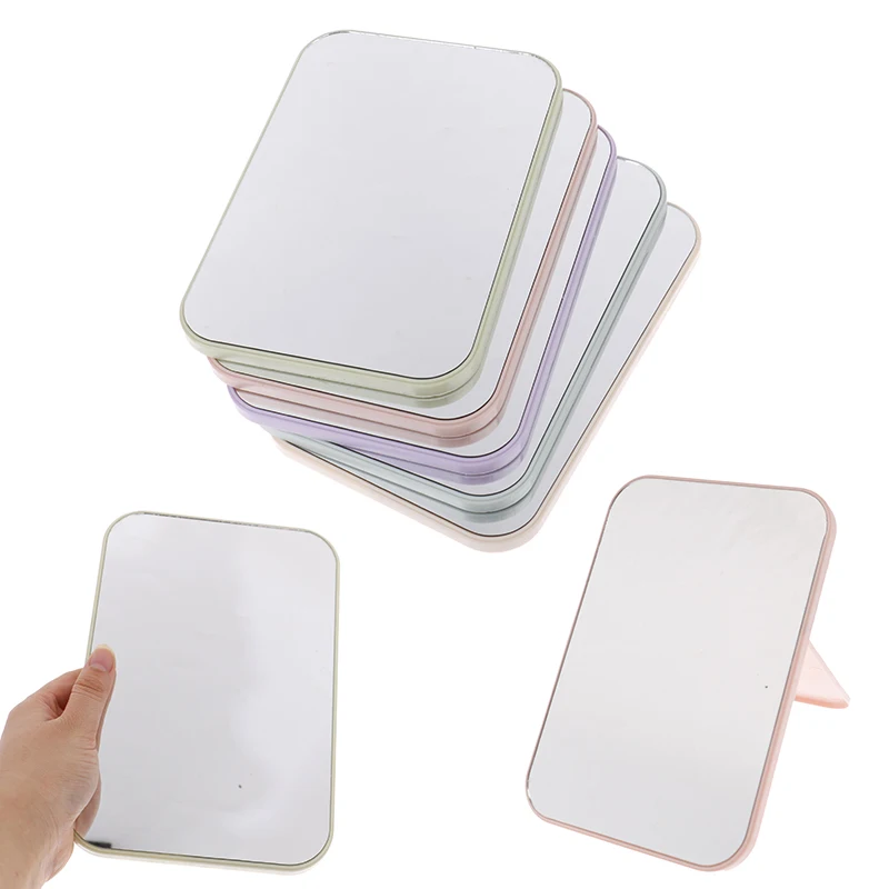 1Pcs Foldable Makeup Mirror Minimalist Glass Cosmetic Mirror Single-sided Mirror Gift For Girl