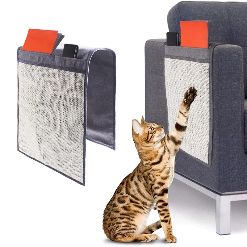

Pet Cat Scratch Deterrent Tape Anti-Scratch Tape Cat Couch Protectors Furniture Sisal Scratcher Mat Guards Sofa Protection Pads