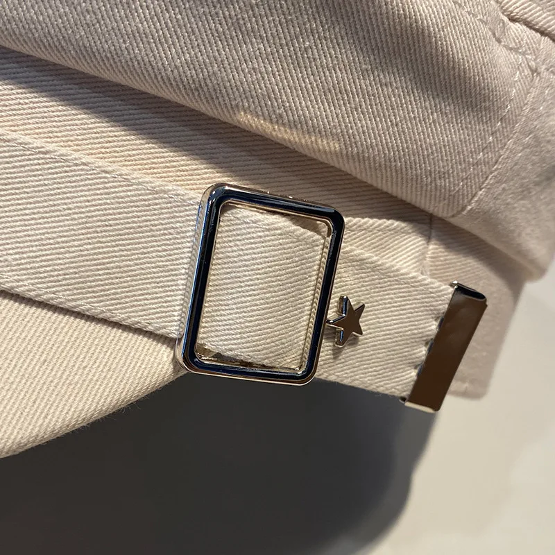 Retro Pittore Donne Nero Stella Cappello Militare Marinaio Capitano Flat Top Caps Primavera Autunno Artista Britannico Giornale Berretti_voghion.com