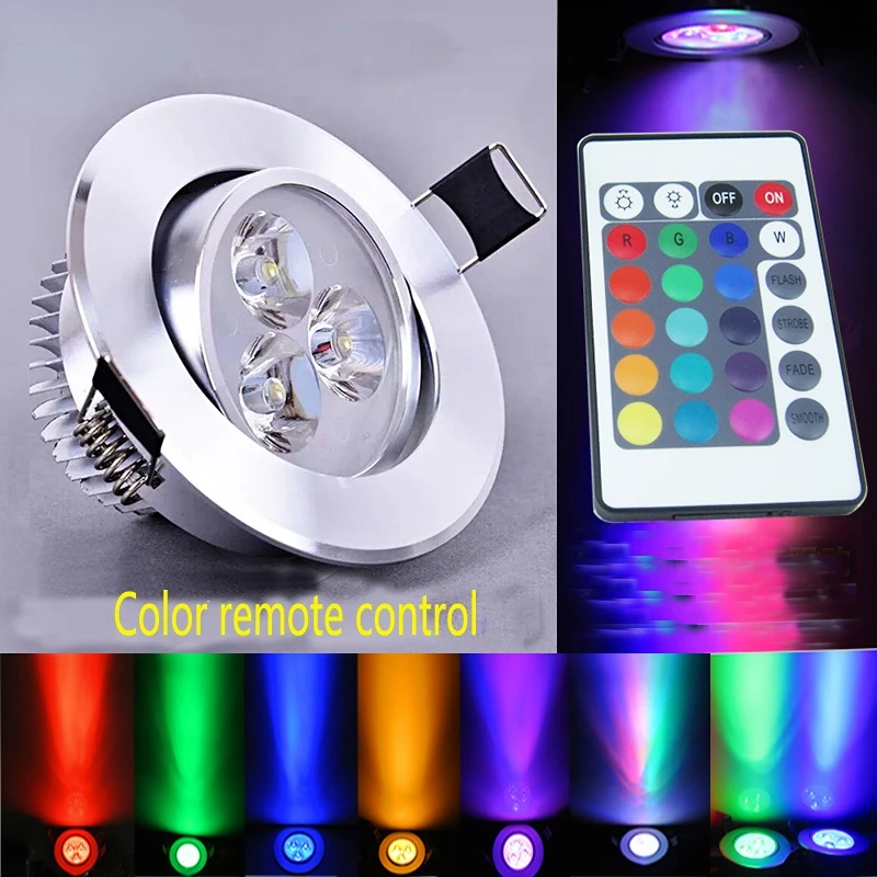 

Led Panel Light Spot Downlight Luminaria Lamp Plafonnier Ceiling Plafondlamp Surface Mounted RGB Color Remote Control For Home