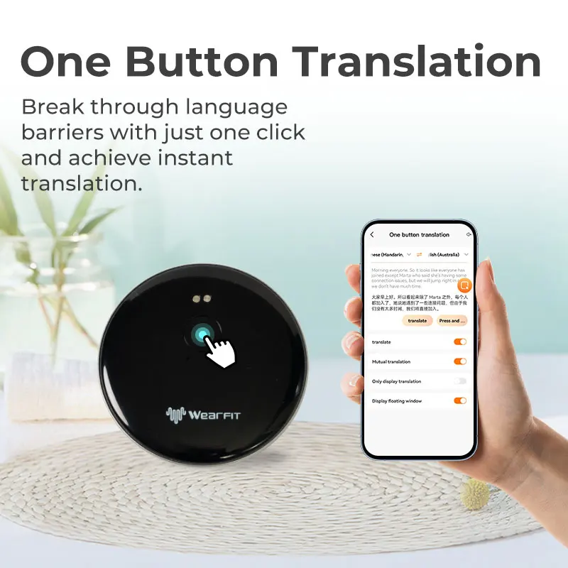 Smart AI Voice Assistant Accurate Translator 137 Languages Video Photo Record Translate Simultaneous Interpretation Translation voice translator,language translator