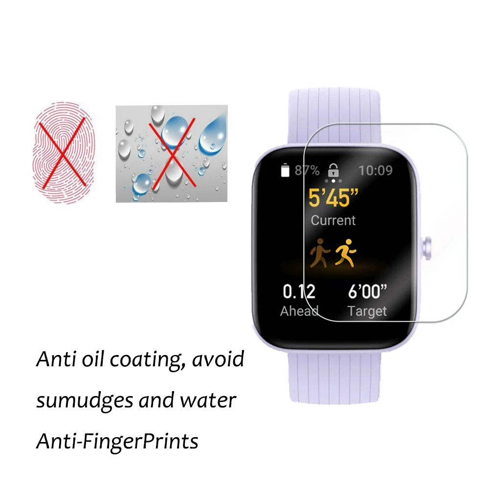 Amazfit Bip 3  TPU ȣ ʸ, Ʈ ġ ȭ ȣ, HD  ũġ  ȣ ʸ,  ƴ, 3 