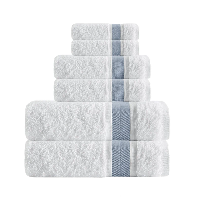Enchante Home 6 PC Quick Dry Bath Towels Set Soft Absorbent Long Staple
