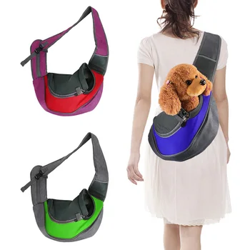 S/L Tote Pouch Dog Supplies Pet Backpack Mesh Oxford Sling Shoulder Bag Dog Carriers & Bags Pet Puppy Carrier Outdoor Travel