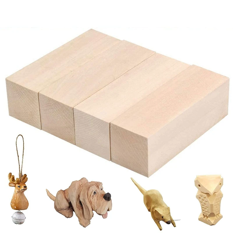 Large Carving Wood Blocks Whittling Wood Blocks Basswood Carving Blocks Unfinished Soft Wood Set For Carving Beginners best wood router