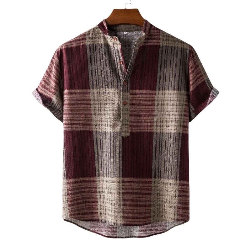 

T-shirt Men Shirts High Quality Luxury Clothing Men's Genuine Fashion T-shirts Man Free Shipping Blouses Social Hawaiian Cotton
