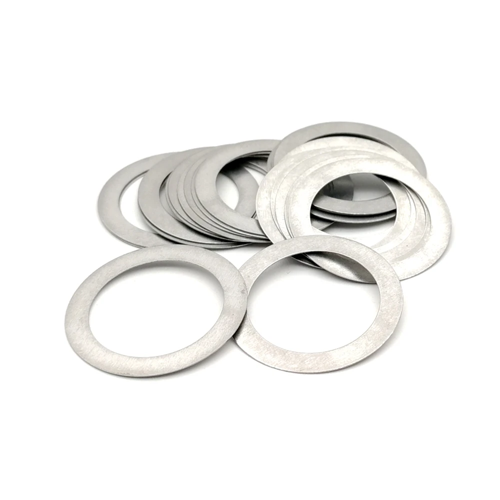 M16-M60 Shim Stainless Steel Ultra Thin Adjusting Flat Washer High precision Axle Bearing Spacer Gasket Thick 0.1 0.2 0.3 0.5 1.