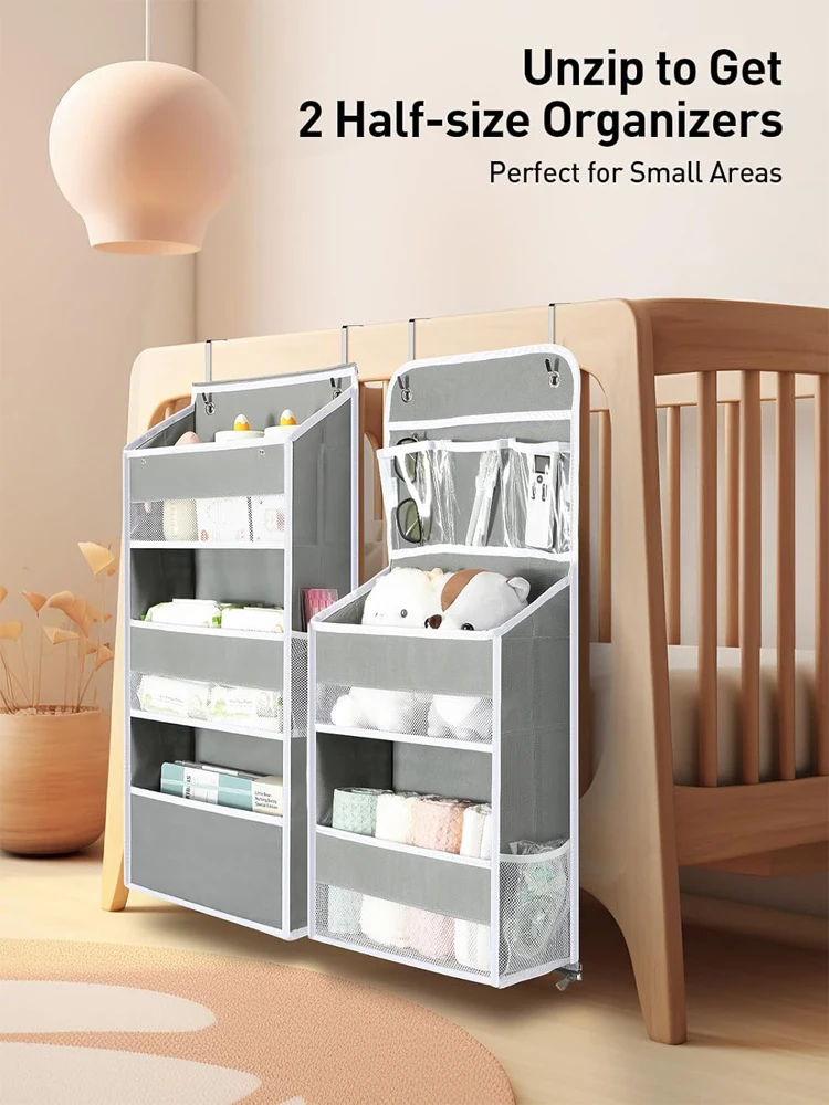 6-Shelf Detachable Over The Door Organizer Heavy-Duty 44lb Capacity Bathroom Closet Organizers and Storage Versatile Toy Storage