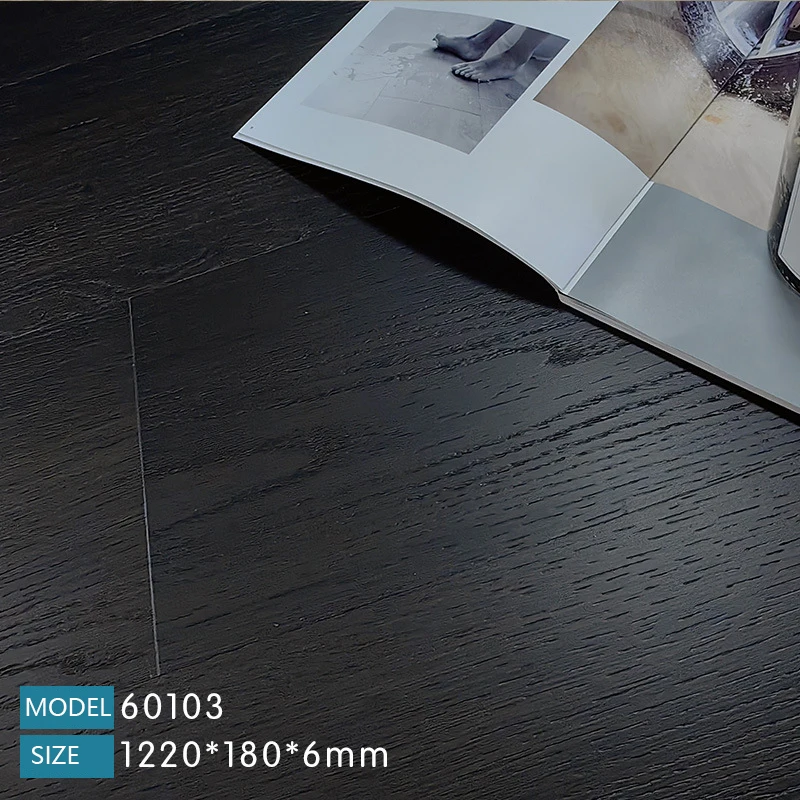 Wear Layer 12mil Spc Wood Imitation Floor 180MM X 1220MM Beauty Decoration Material