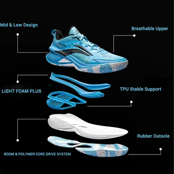 Alternative view of Tenis de Basquete Li-Ning POWER XI