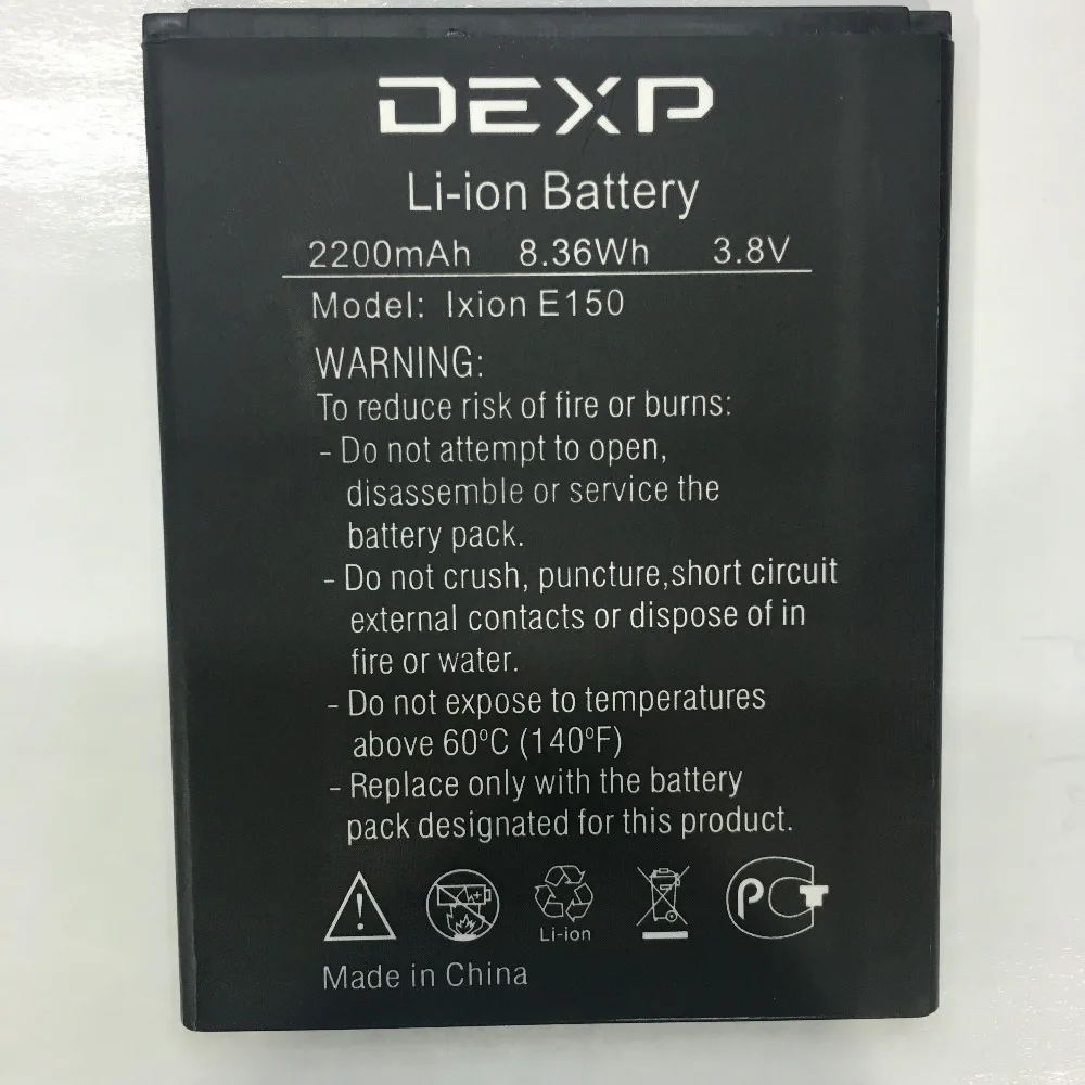 

100% New 2500mAh Ixion E150 Battery For DEXP Ixion E150 Soul Mobile Phone battery+tracking number