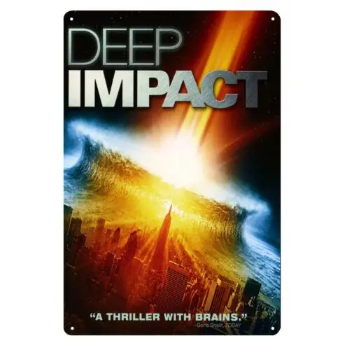 

Металлический постер из фильма Deep Impact, жестяной знак 20x30 см