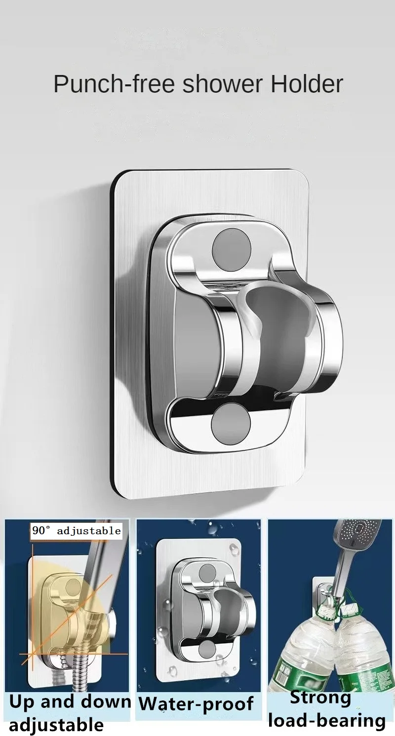 Description Picture 6 of itemBathroom 3 Modes Adjustable Handheld Large Panel of Spray Nozzle High Pressure Rainfall Shower Heads with Holder Hose Set