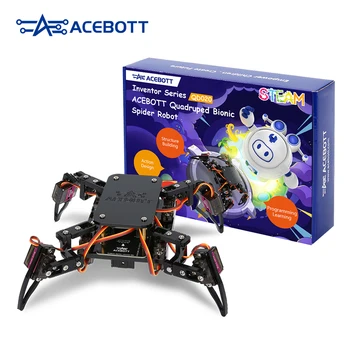 Acebot Scientific Robot Toy per Arduino Bionic quadrupede Spider Explorer Kit multifunzione fai da te Building Smart Toys