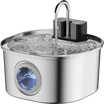 3.2L Stainless Pet Water Fountain 1