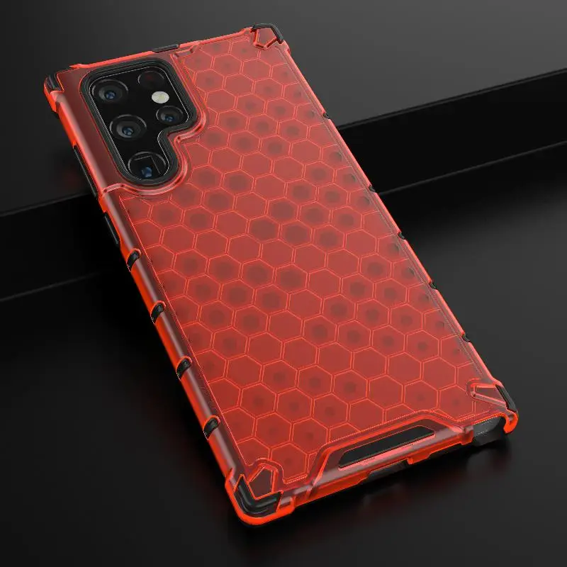 2-in-1 Full Protection Shockproof Translucent Phone Case with Hard Armor Cover