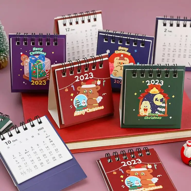 

36 pcs/lot Mini Christmas Animal 2023 Desk Calendar Cute Daily Weekly Memo Pad Calendar Office School Supplies Stationery GIft