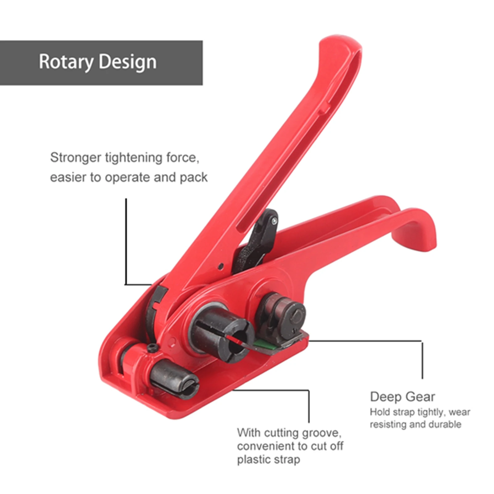 Manual PP/PET Plastic Strap Tensioner &amp Sealer Hand Strapping Sealing Packing Tool Set Strapping Tensioner Sealer