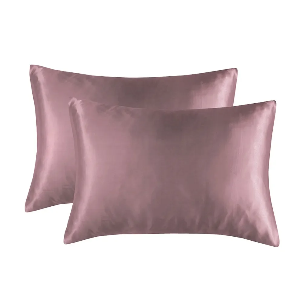 APairSolidColorSoftPillowcaseCoverBeddingPillowCoverRectangle