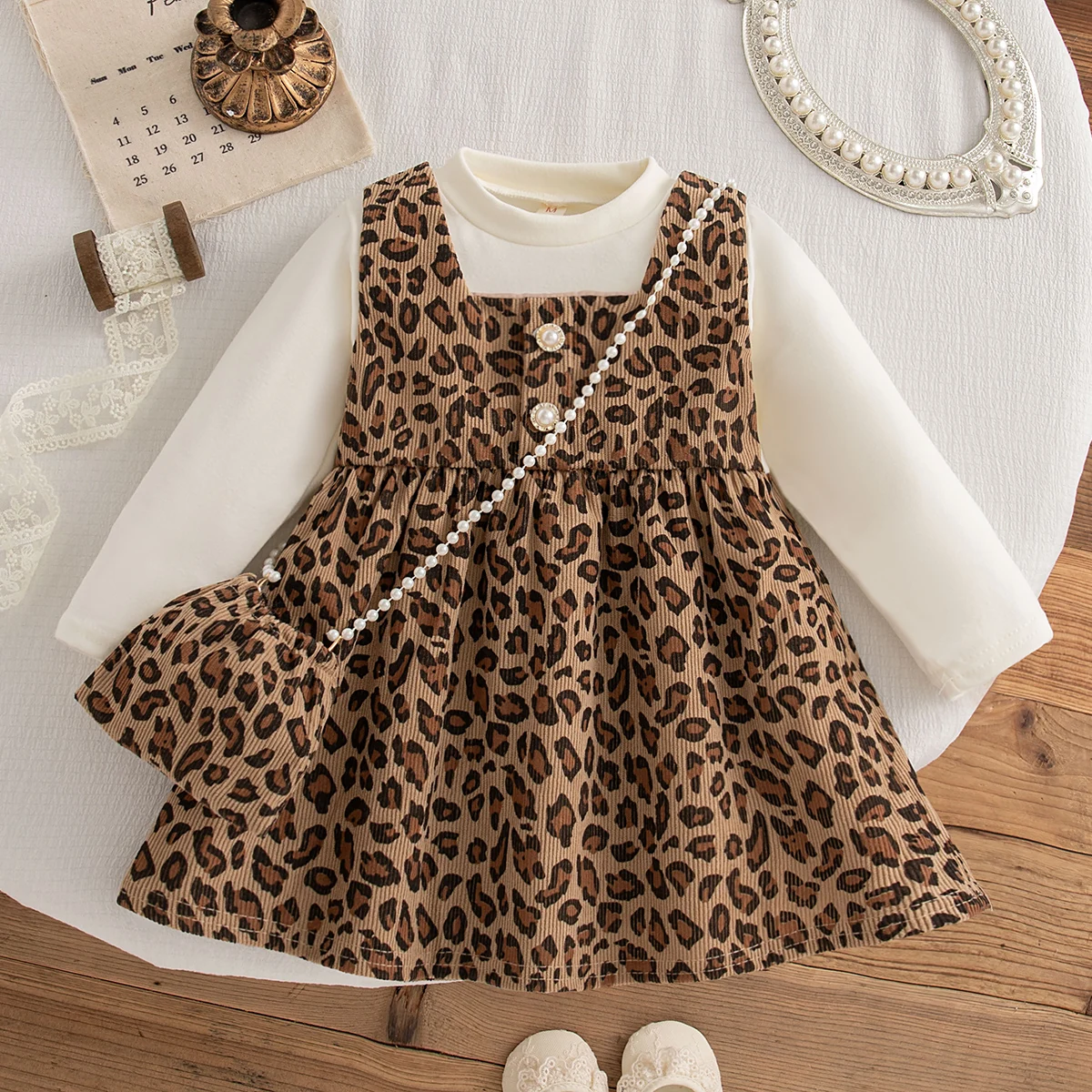 Baby Leopard Knit Dress 3