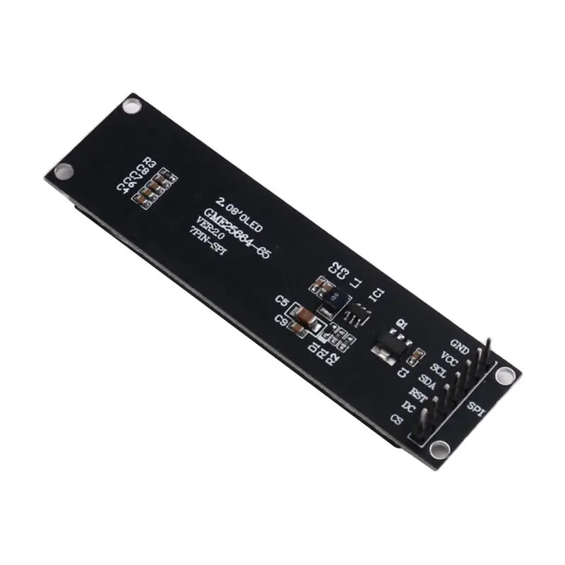 【프로모션】2X 실제 OLED 디스플레이 2.08인치 256X64 그래픽 LCD 모듈 흰색 디스플레이 화면 LCM 화면 SH1122 컨트롤러 지원 SP