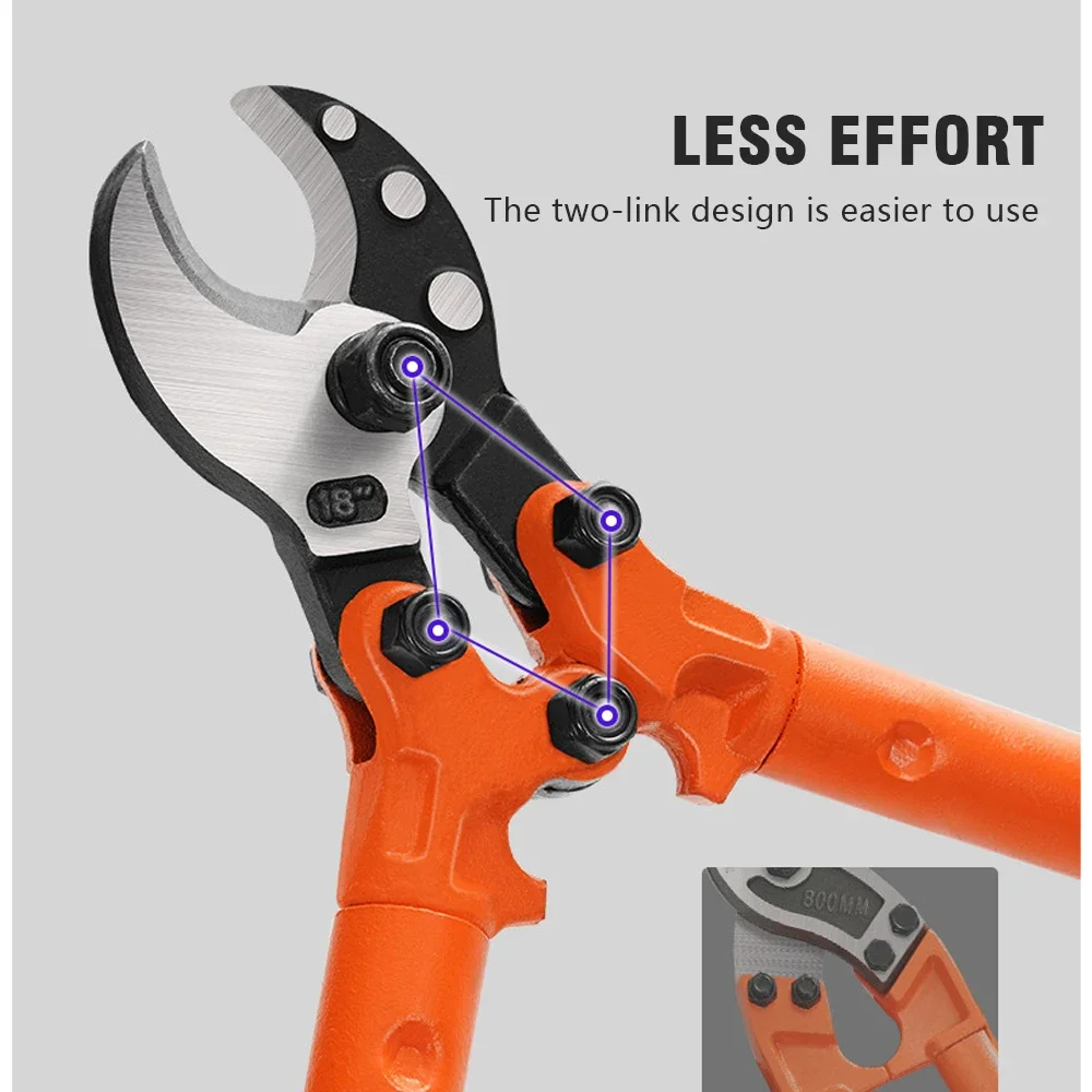 Heavy Duty 18 Inch Multifunction Wire Rope Shears for Electricians