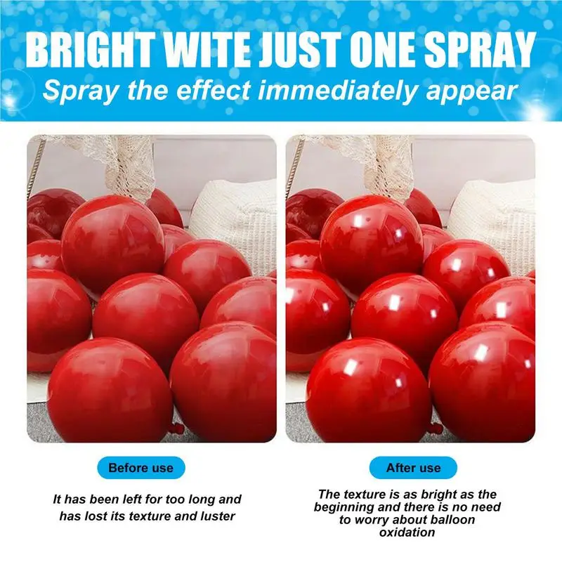 Balloons Shine Spray 100ml Shine Spray For Balloons Shiny Glow For Latex Quick Apply Precise Mist Balloon