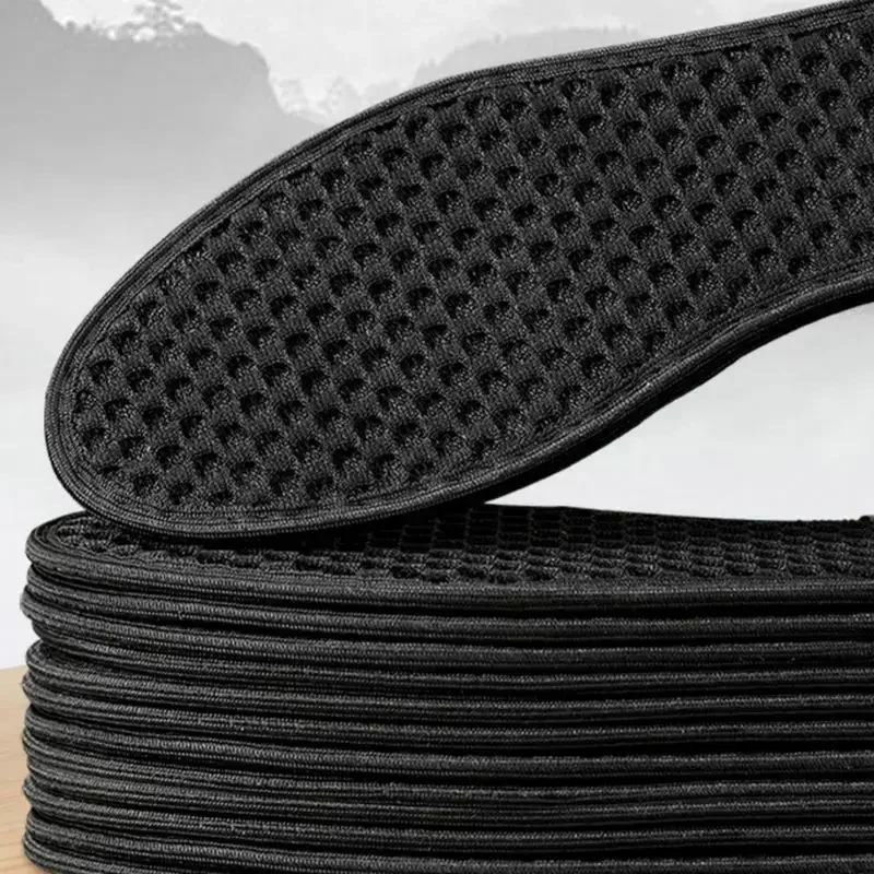 Antibakterielle Einlegesohlen aus Bambuskohle für Schuhe, Pflanzen-Deodorant, Lauf- und Sport-Einlegesohle, Verdickte Stoßdämpfende Schuhsohle – Detail 9