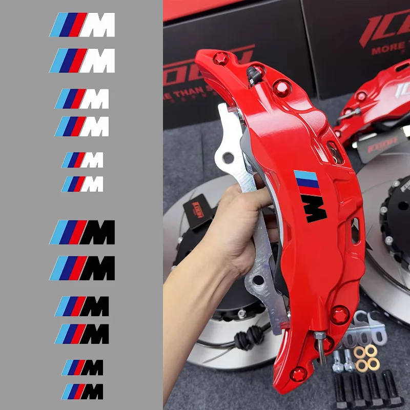 Etiqueta Adhesiva para Caliper de Freno, Etiqueta con Logotipo BMW M, Modificación Personalizada, Adhesivo Decorativo para Emblema BMW M E46 E36 E34 F10 E90