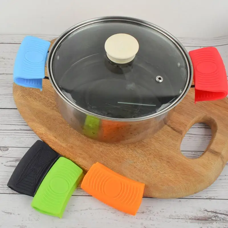 Silicone Anti-slip Magnetic Clip Butterfly Gloves Clip Casserole Ear Pan Heat Insulation Grips Anti-Hot Pot Kitchen Tool