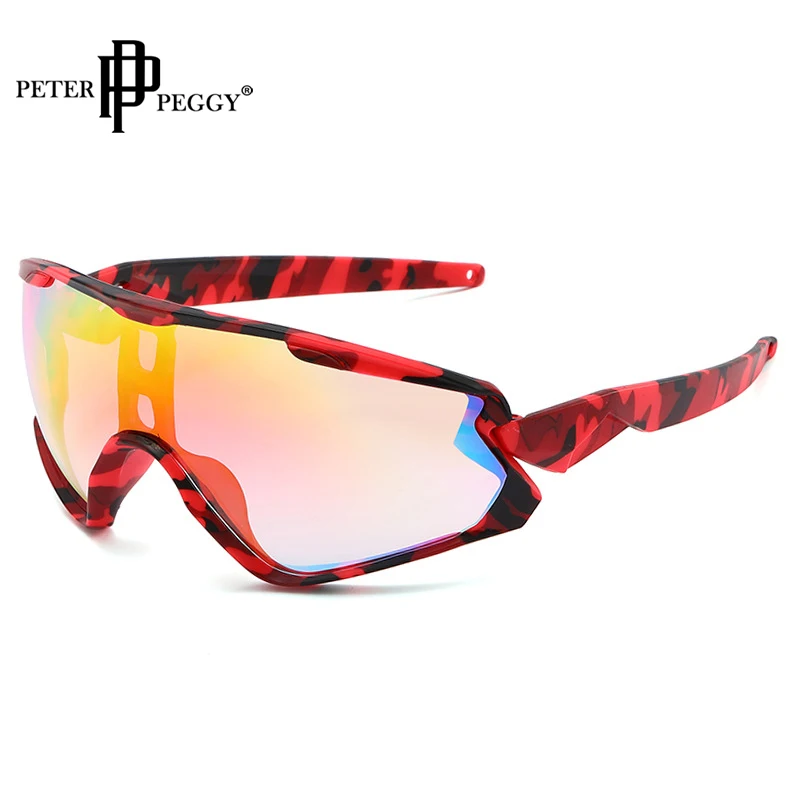 

Oversized Outdoor Sports Sunglasses Women Men Shield Sun Glasses for Lady 2023 Trendy Big Frame One-Piece Punk Eyewear Goggle