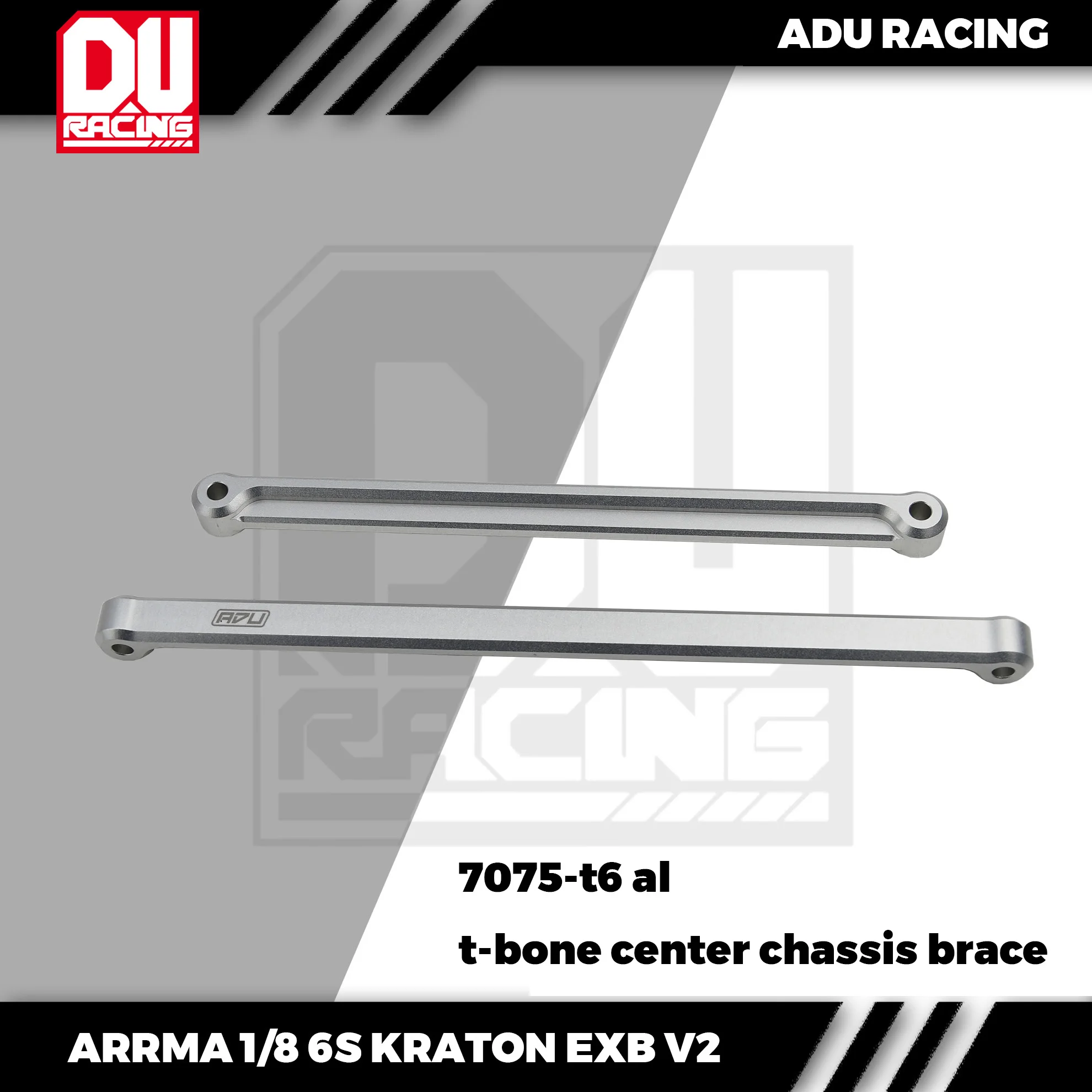 ADU Racing CENTER BRACE CNC 7075-T6 ALUMINUM FOR ARRMA 6S KRATON EXB V2 rc car parts