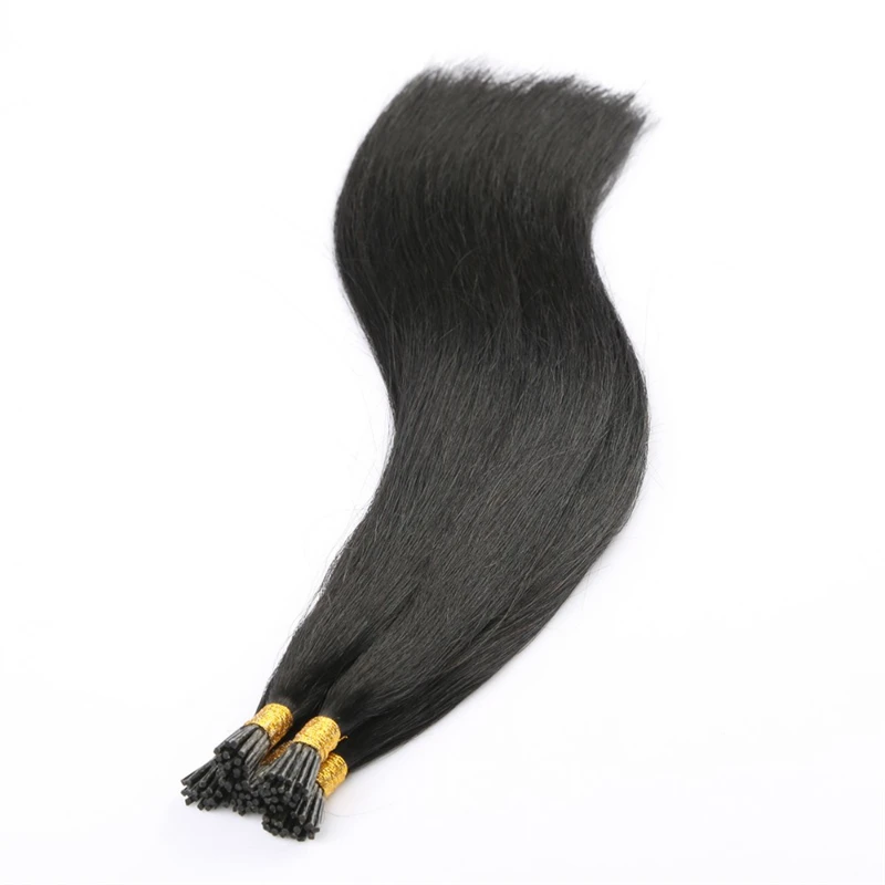 Top Quality Unprocessed I-tip Hair Pre-bonded Human Keratin Russian i tip human hair extensions Straight I Tip Hair