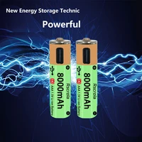 Batterie Li-ion AAA grande capacité, port Type-C, longue durée de vie, rechargeable, charge rapide en 1h, plus de 1200 cycles de charge. 4