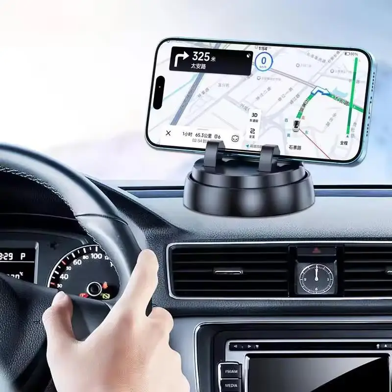 Anti-Slip Silicone Dashboard Phone Holder with Adjustable Stand